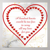 Honderd hart, poster (Voorkant)