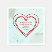 Honderd hart, servet (Voorkant)