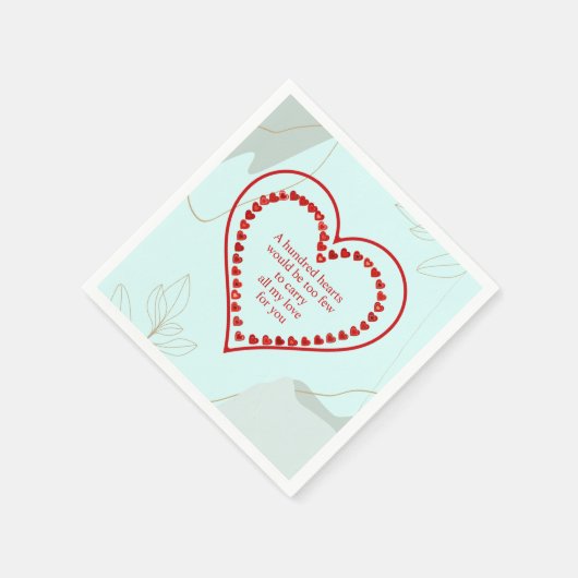 Honderd hart, servet (Hoek)