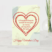 Honderd hart, Valentin Kaart (Voorkant)