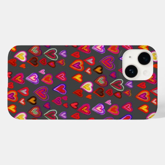 Honderd harten Hoesje-Mate iPhone case (Achterkant (horizontaal))