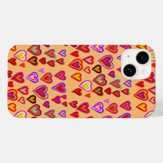 Honderd harten Hoesje-Mate iPhone case (Achterkant (horizontaal))