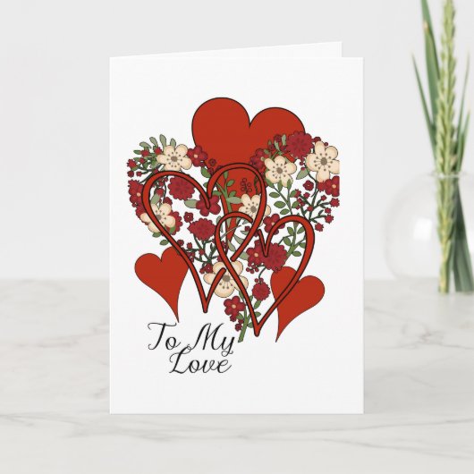 Honderd harten, Valentijnse Kaarten voor hartontwe (Voorkant)