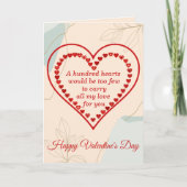 Honderd Hartens, Valentin Kaart (Voorkant)