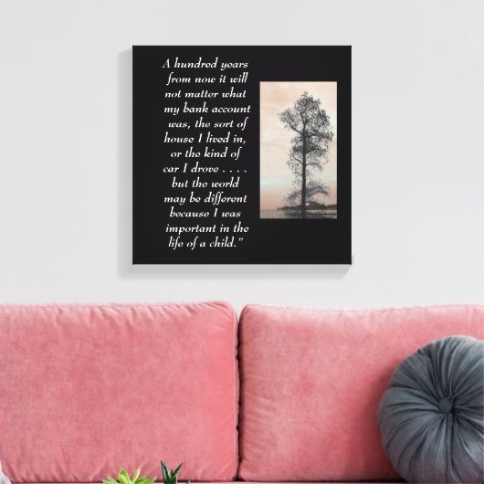 Honderd jaar - Canvas kunst print (Insitu (Woonkamer))