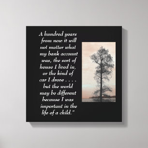 Honderd jaar - Canvas kunst print