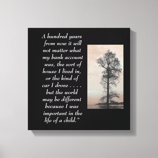 Honderd jaar - Canvas kunst print (Voorkant)