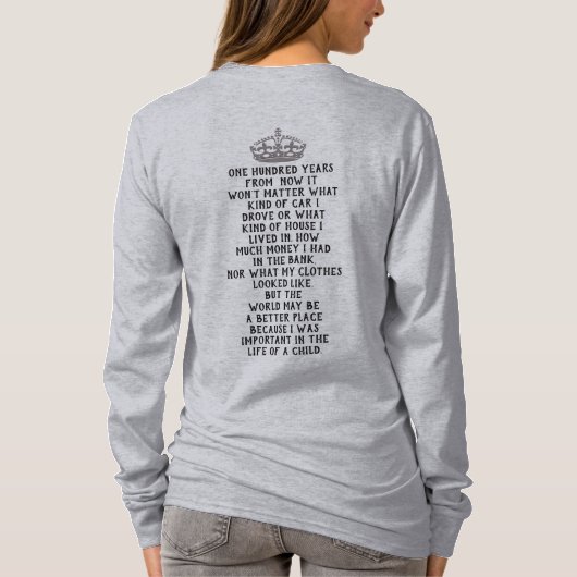 Honderd jaar vanaf nu --- T-shirt (Achterkant)