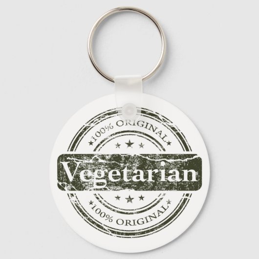 Honderd procent vegetariër sleutelhanger (Voorkant)