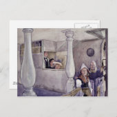 Honderdaangeboorte kerk tijdens de eredienst. briefkaart (Voorkant / Achterkant)