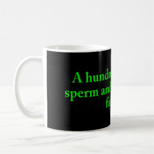 Honderdduizend sperma koffiemok