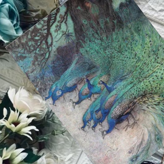 Honderden Peacocks Warwick Goble Briefkaart