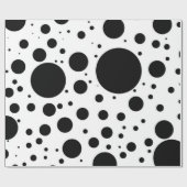 Honderden Zwarte Stip en Cirkels in Variërende Cadeaupapier (Vlak)