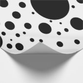 Honderden Zwarte Stip en Cirkels in Variërende Cadeaupapier (Hoek)