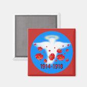Honderdjarig einde van de Eerste Wereldoorlog Magneet (Voorkant / Achterkant)