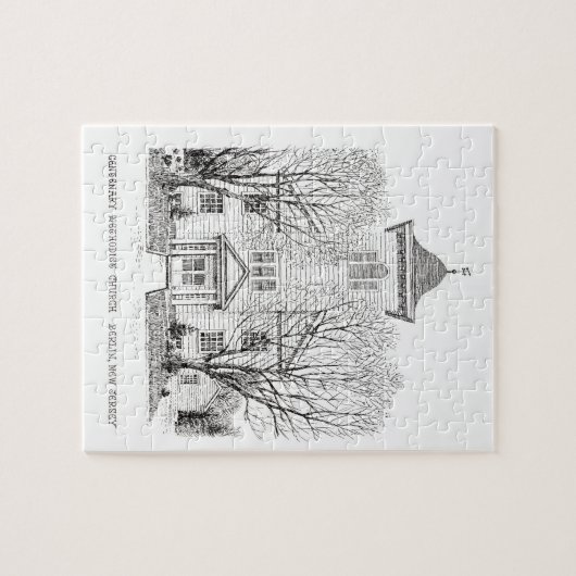  honderdste kerk van de Verenigde Methodist Puzzle Legpuzzel (Horizontaal)