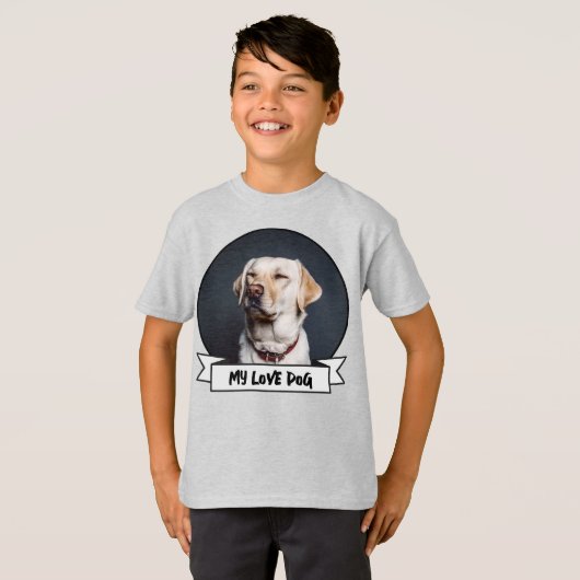 Hondfoto T-Shirt uploaden (Voorkant volledig)