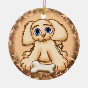 Hondje Bot Keramisch Ornament