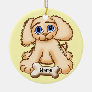 Hondje Bot Keramisch Ornament