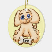 Hondje Bot Keramisch Ornament (Links)