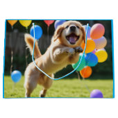 Hondje cadeautaset groot cadeauzakje (Voorkant)