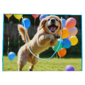 Hondje cadeautaset groot cadeauzakje (Achterkant)