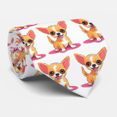 Hondje Charme - Aanpasbare Chihuahua Dasje Stropdas (Opgerold)