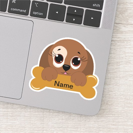 Hondje Die Cut Sticker Decal (Detail)