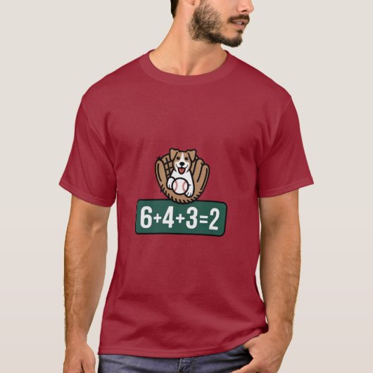 hondje dubbelspel t-shirt (Voorkant)