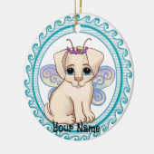 Hondje Elf    Keramisch Ornament (Links)