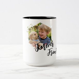 Hondje en hond ontworpen tweekleurige koffiemok
