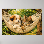 Hondje en Kitten, Poster (Voorkant)