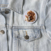 Hondje en Kitten Ronde Button 5,7 Cm (In situ)