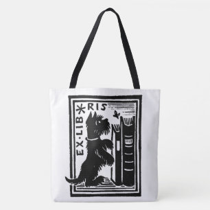 Hondje Ex Libris Boekclub Boekenliefhebber Tote Bag