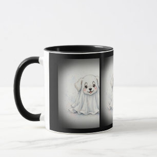Hondje Geest Kostuum Halloween Schattig Mok