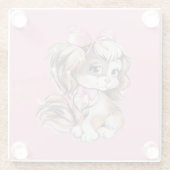 Hondje Glas Onderzetter (Achterkant)