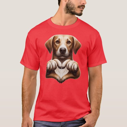 HONDJE Hart T-shirt (Voorkant)