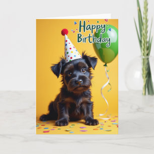 Hondje Hoed Verjaardagskaart Kaart