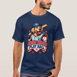 Hondje Honkbal bij de Plaat T-shirt