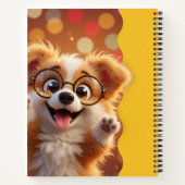 Hondje in Bril Notitieboek (Achterkant)