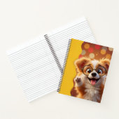 Hondje in Bril Notitieboek (Binnen)
