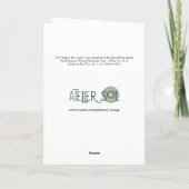 Hondje in de Kaart van het kerstvenster (Achterkant)