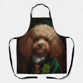 Hondje in St. Patrick's Day jurk Schort (Voorkant)