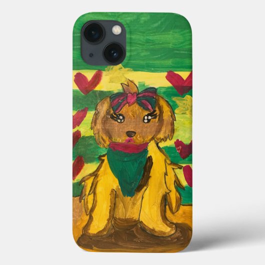Hondje "Kunst door kinderen"  Case-Mate iPhone Case (Achterkant)