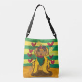 Hondje "Kunst door kinderen" Crossbody Tas (Achterkant)