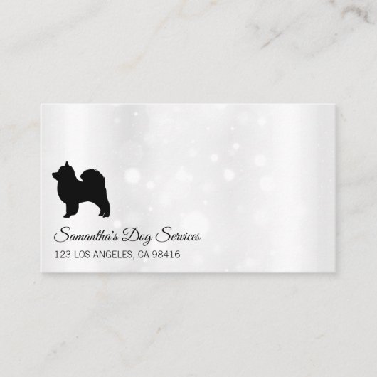 Hondje Logo | Glansbel Visitekaartje (Voorkant)