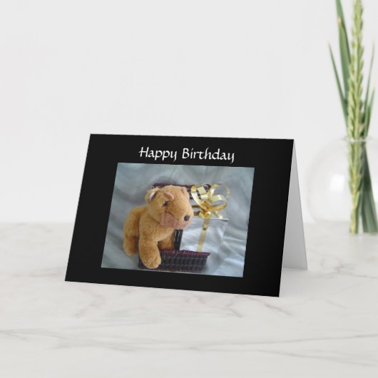 Hondje met Cadeau Kaart (Voorkant)