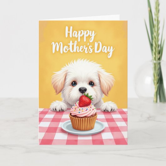 Hondje Moederdag kaart (Voorkant)
