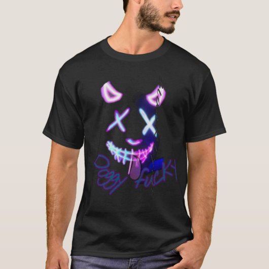 Hondje neuke zwartleeuw t-shirt (Voorkant)