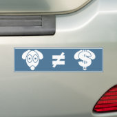 Hondje-Niet-Voor-Winst Bumpersticker (Op auto)